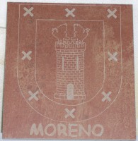 Escudo Heraldico de Moreno en baldosa a la medida